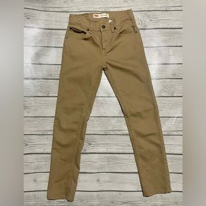 Tan/khaki Levi jeans. Size 12